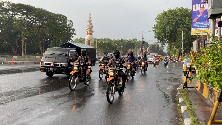 Jelang Pemilu 2024 Personel Gabungqn Patroli Kota Sidoarjo