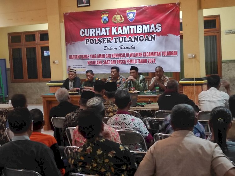 Curhat Kamtibmas di Tulangan, Kompak Cegah Kenakalan Remaja