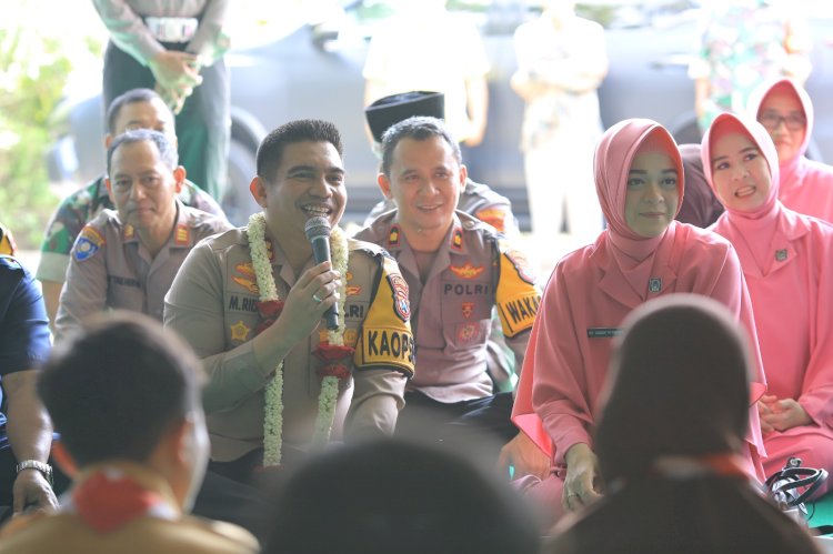 Taburkan Kebaikan di Bulan Suci Ramadhan Polres Madiun dan Bhayangkari Gelar Baksos