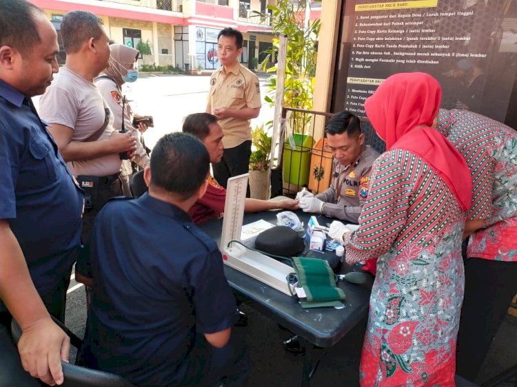 Peduli Kesehatan Sidokkes Polres Jember Beri Layanan Keliling