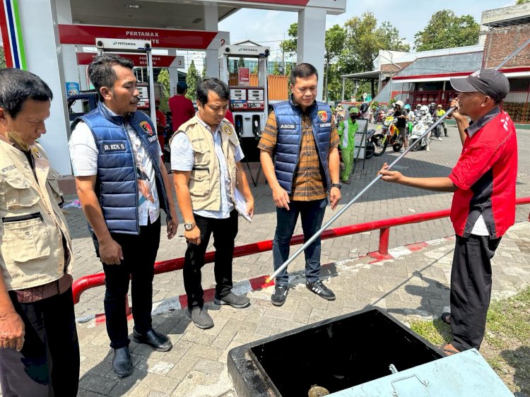 Jelang Lebaran Polresta Sidoarjo Gandeng UPT Metrologi Cek Sejumlah SPBU