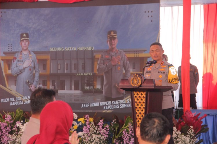 Kapolda Jatim Letakan Batu Pertama Gedung Satya Haprabu Polres Sumenep