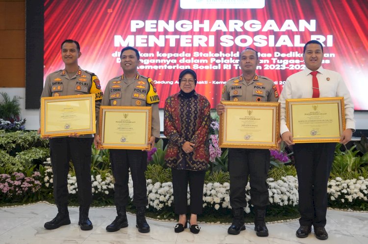 Berhasil Tangani Kasus Kekerasan Perempuan dan Anak, Polresta Sidoarjo Raih Penghargaan Kemensos RI