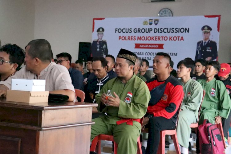 Polres Mojokerto Kota Ajak Perguruan Pencak Silat Jaga Kondusifitas Jelang Pilkada 2024