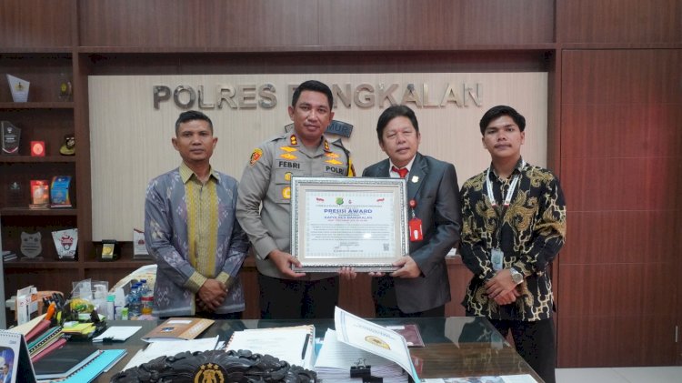 Lemkapi Beri Apresiasi Presisi Award Kepada Polres Bangkalan