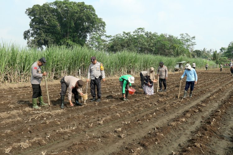 Polresta Malang Kota Dukung  Program Asta Cita Kampanyekan Swasembada Pangan Nasional