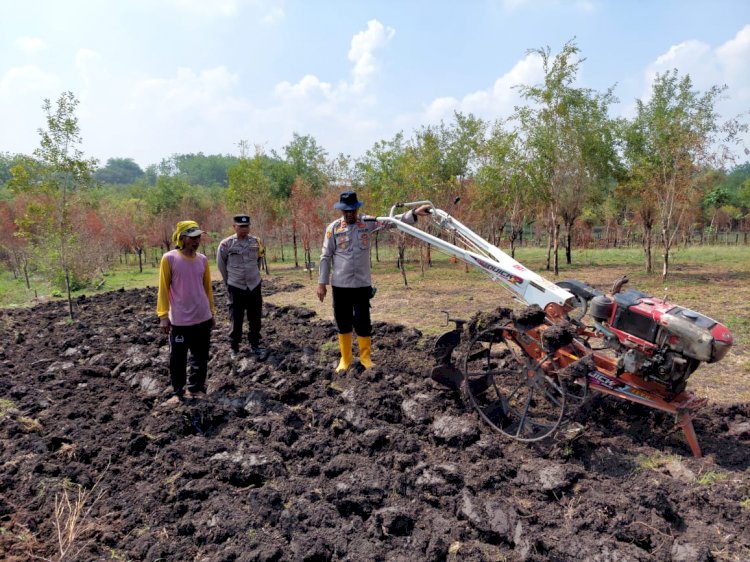 Dukung Swasembada Pangan, Polres Nganjuk Siapkan Lahan Tanam Jagung Varietas Unggul