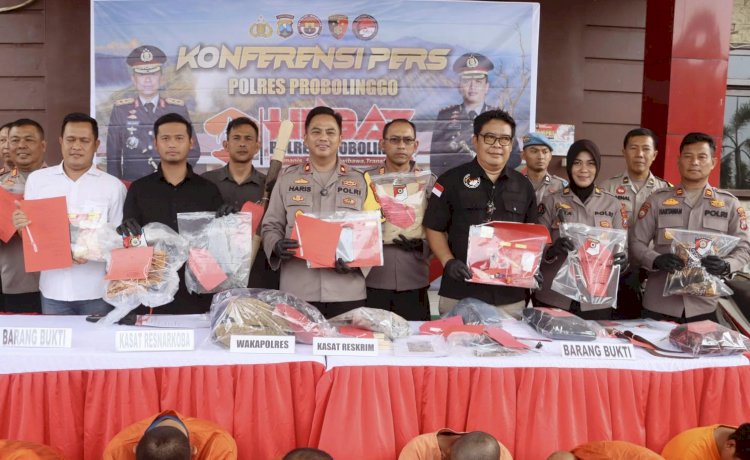 Polres Probolinggo Berhasil Amankan 5 Orang Diduga Pengedar Narkoba