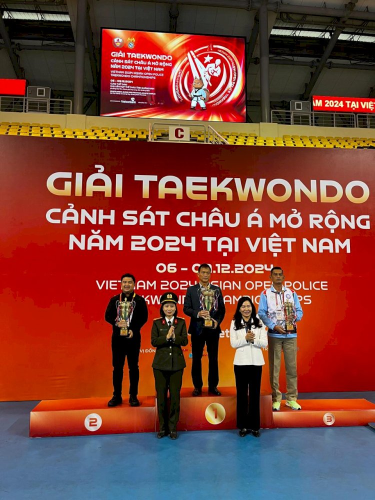 Tim Garuda Bhayangkara Presisi Juara Umum ke-2 di Ajang Taekwondo Polisi Terbuka Vietnam