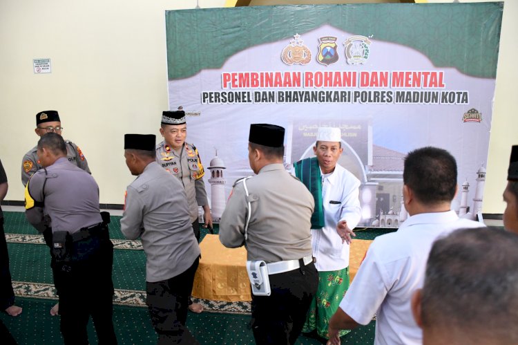 Pasca Pilkada 2024 Polres Madiun Kota Gelar Pengajian Upaya Cooling System