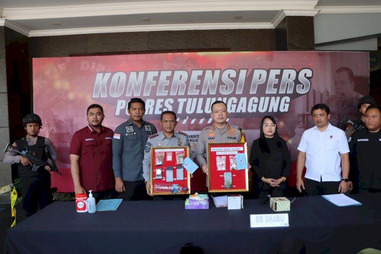 Kolaborasi Polres Tulungagung Bersama Lapas Berhasil Amankan 3 Tersangka Pengedar Narkoba