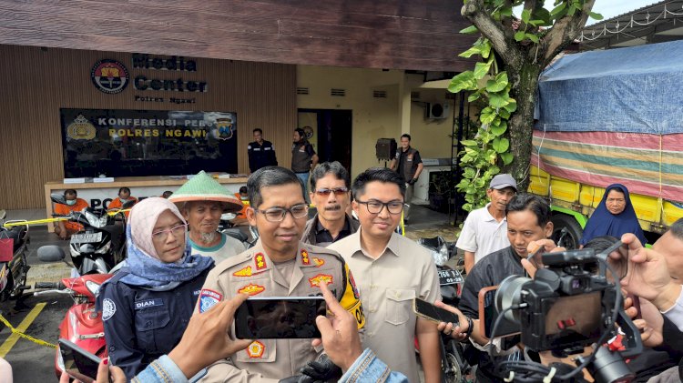 Polres Ngawi Amankan Tersangka Curanmor Modus Badut Keliling