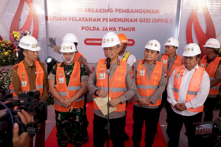 Sukseskan Program MBG Polda Jatim Bangun Gedung SPPG di SPN