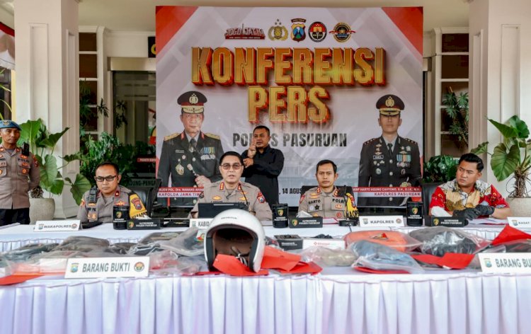 Polres Pasuruan Ungkap 5 Kasus Kekerasan di Jalur Malang–Surabaya, 7 Tersangka Diamankan