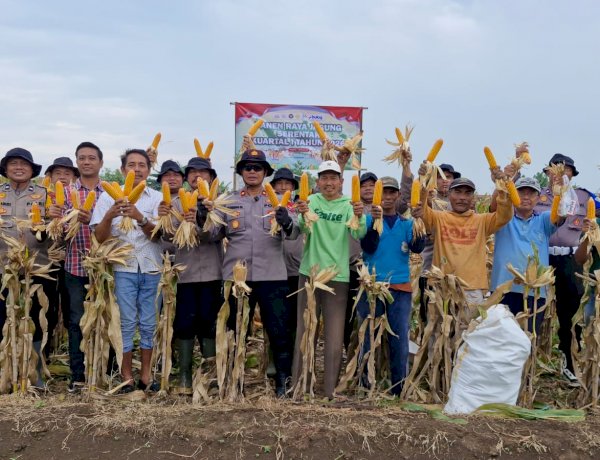 Polsek Balongbendo Gelar Panen Raya Jagung Serentak Kuartal I 2026