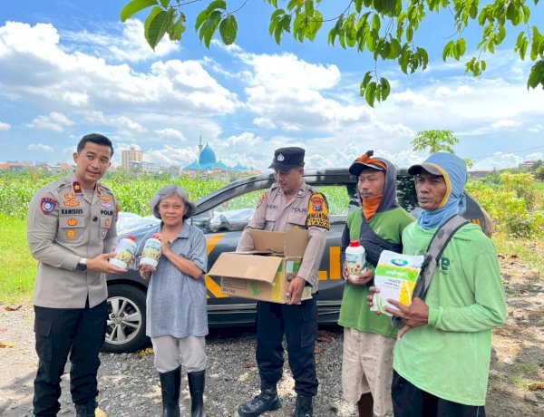 Polsek Taman Salurkan Bibit dan Pupuk untuk Dukung Lahan Jagung