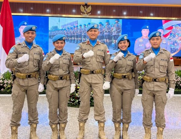 Lima Personel Polda Jatim Siap Jalankan Misi Perdamaian PBB di Afrika Tengah