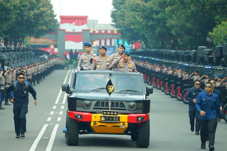 Kapolri Pimpin Apel dan Buka Rakernis Korps Brimob Polri Tahun 2026