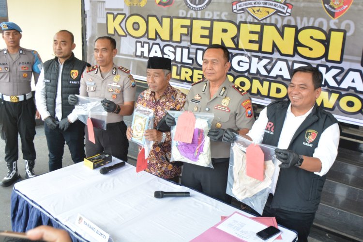 Polres Bondowoso Amankan Tersangka Penyebar Konten Diduga Penistaan Agama